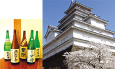 会津の酒と鶴ヶ城