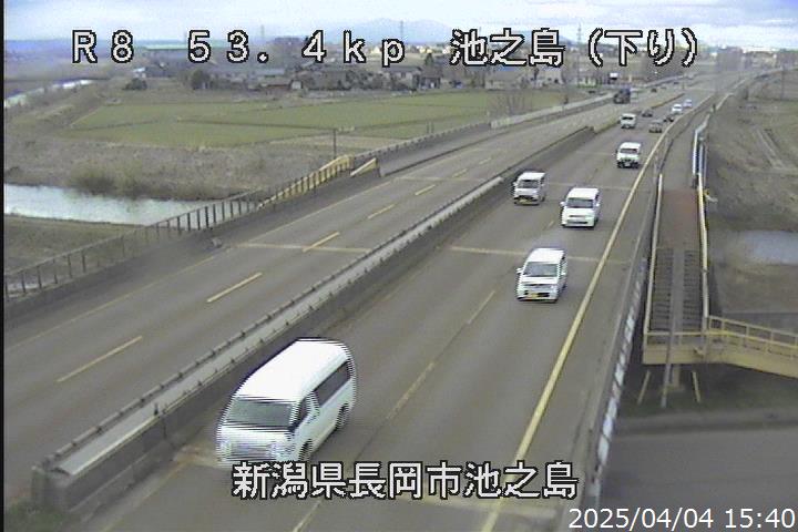 国道8号 池之島のライブカメラ画像