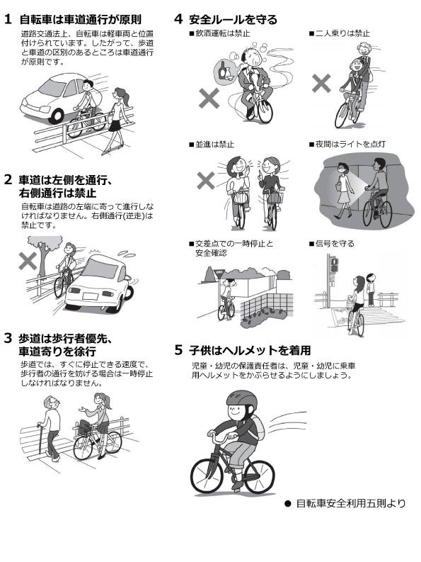 自転車安全利用五則