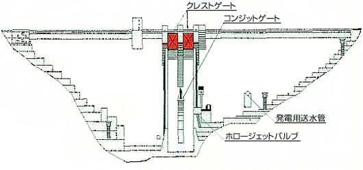 図：大石ダムの横断面