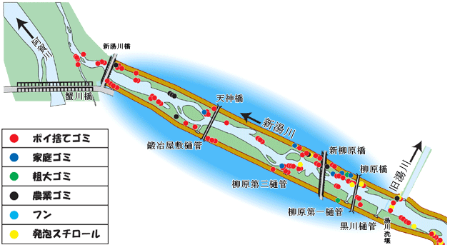 新湯川ゴミマップ