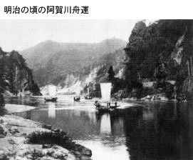 明治の頃の阿賀川舟運