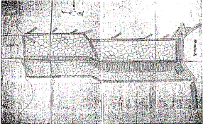 図－21　大樽川洗堰絵図（宝暦8年の改修による洗堰　出典：「木曽山川流域史」建設省中部地方建設局P322）