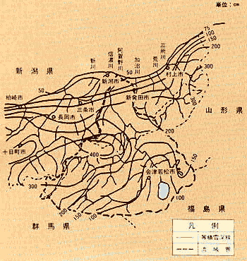 年降雪量図