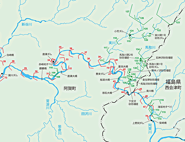 砂防・地すべり流域図