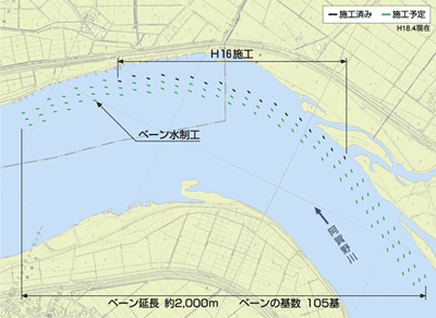 平成18年4月現在、ベーン工法施計画工図