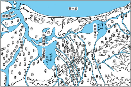 正保2年（1645）の越後絵図