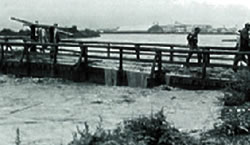 昭和44年8月出水の早出川被災状況