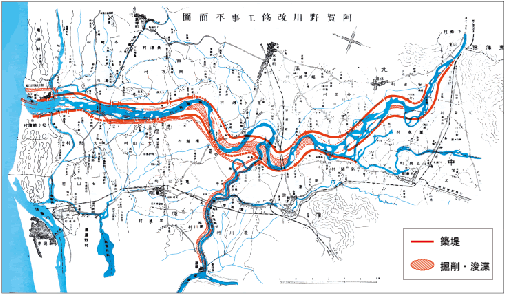 第1期改修工事の概要図