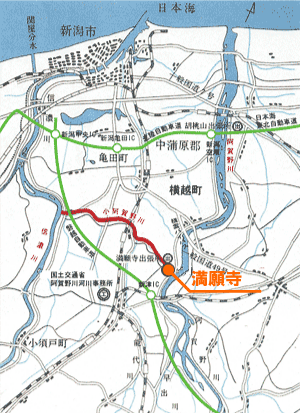 満願寺周辺の地図
