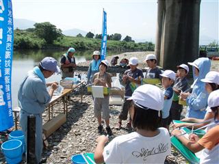 水生生物調査(H19.8.6)