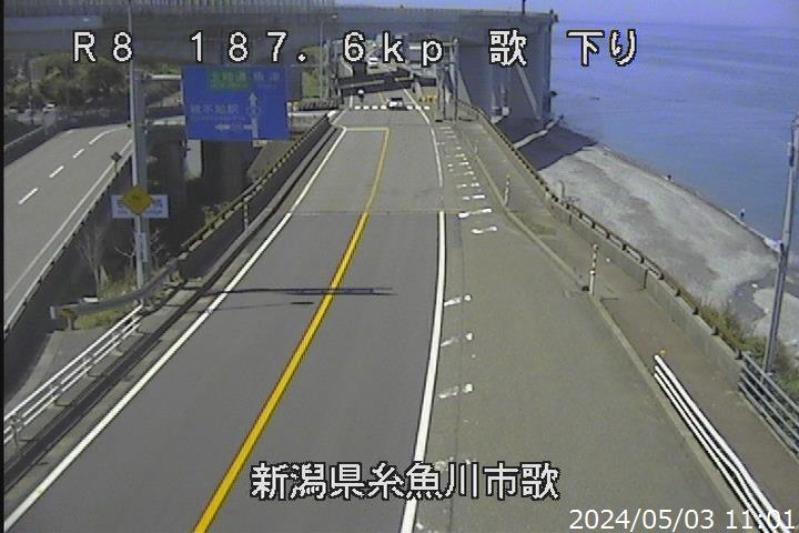 新潟県の海ライブカメラ｢25親不知※｣のライブ画像