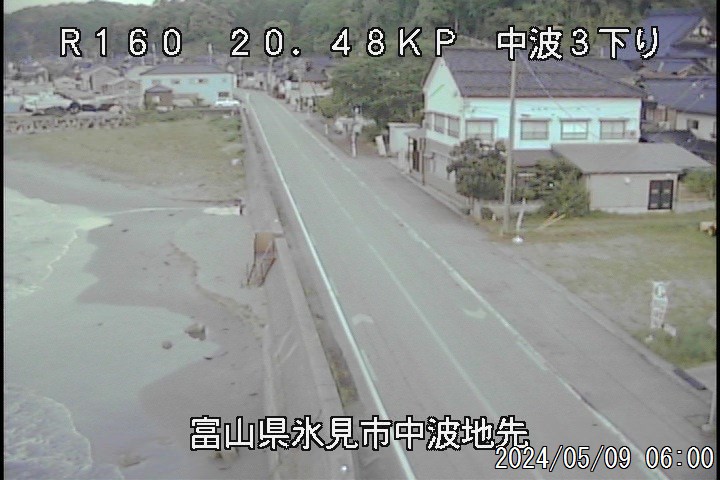 富山県の海ライブカメラ｢46中波③※｣のライブ画像