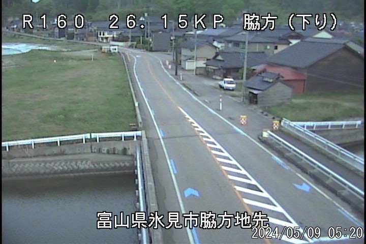 富山県の海ライブカメラ｢41脇方①宇波川河口※｣のライブ画像