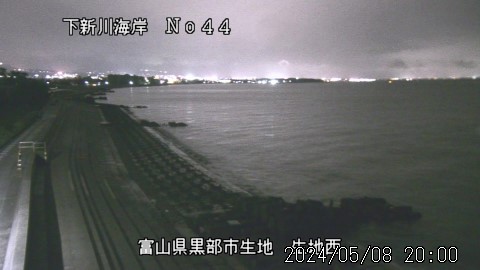 富山県の海ライブカメラ｢25生地※｣のライブ画像