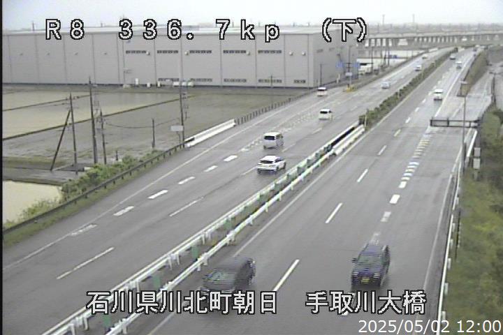 国道8号　川北町手取川大橋