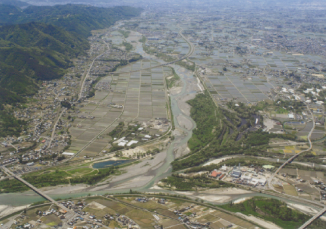 現在の三川合流