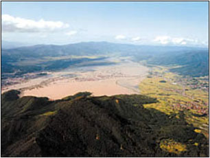 飯山市下木島地区の浸水被害状況