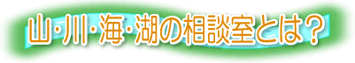 山・川・海・湖の相談室とは？