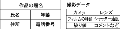 応募票の記入例