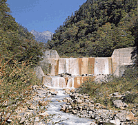祖母谷第２号砂防ダム完成