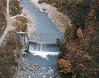 黒薙川第１号砂防ダム完成