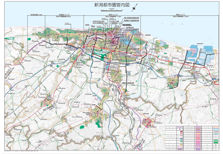 2022年度版　事業概要新潟都市圏管内図（地図）