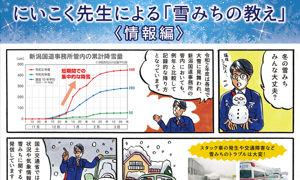 にいこく先生による「雪みちの教え」