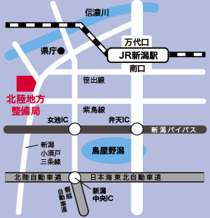 北陸地方整備局地図