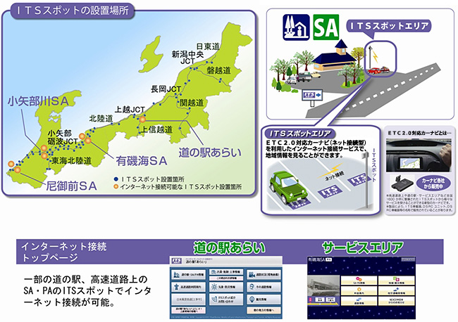 道の駅やSAでインターネット接続サービス