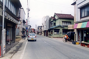 主要地方道 七尾輪島線(輪島市河井町)整備前