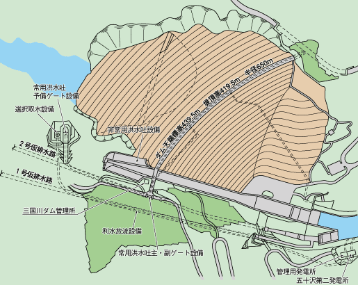 ダム平面図