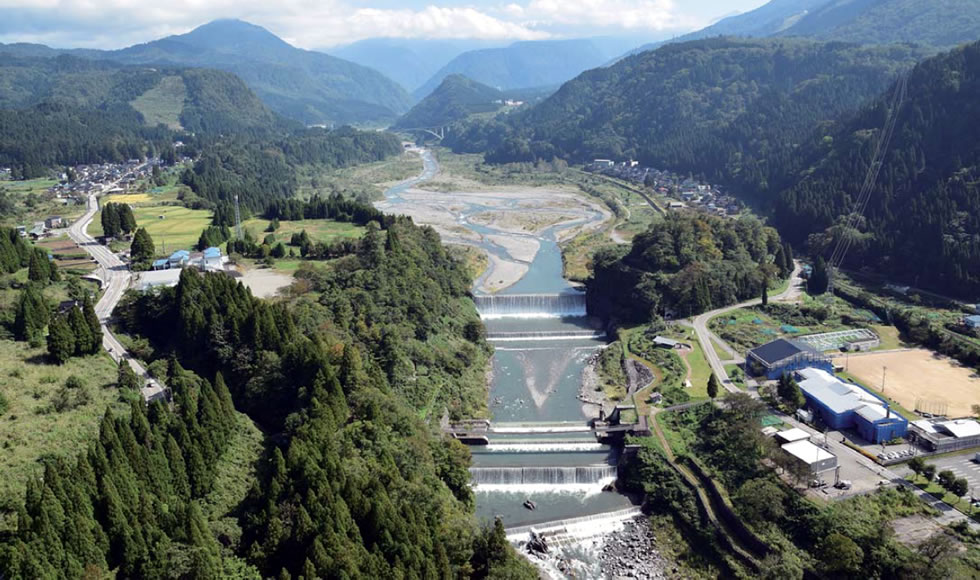 One of the largest sediment trap capacity in Japan (about 5 million m3)