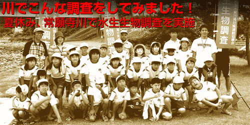 川でこんな調査をしてみました!夏休み、常願寺川で水生生物調査を実施