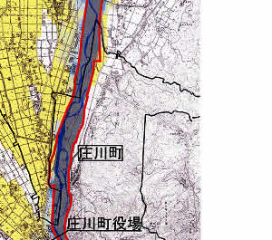 庄川水系庄川、小矢部川水系小矢部川浸水想定区域参考図