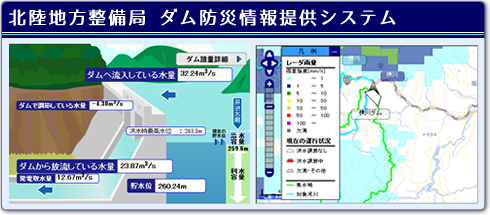 北陸地方整備局ダム防災情報提供システム