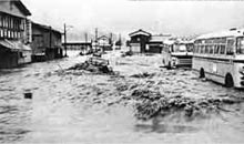 羽越水害写真-関川村-