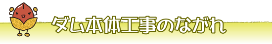 ダム本体工事のながれ