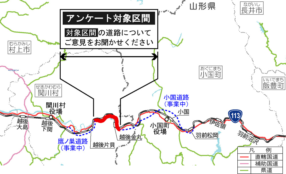 アンケート対象区間